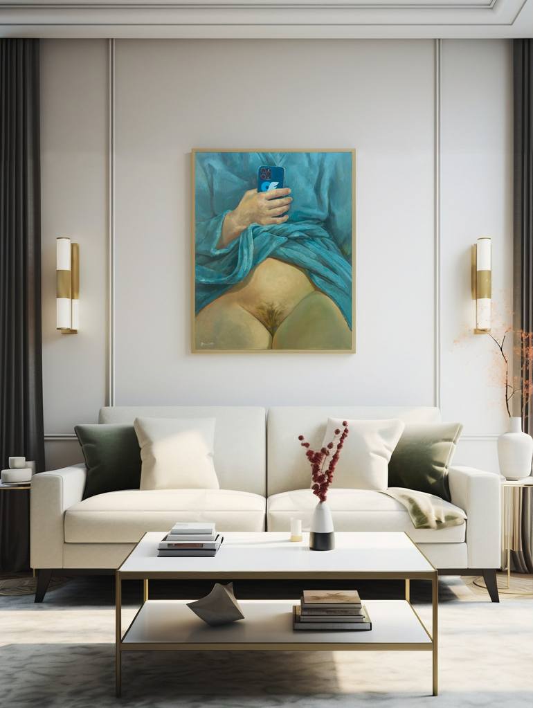 Original Figurative Nude Painting by Mykola Dzhychka