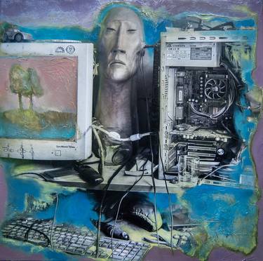 Print of Figurative Places Collage by Mykola Dzhychka