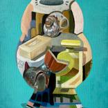 Vase with fish by Julie Hendriks