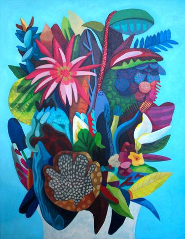 Print of Abstract Expressionism Floral Paintings by Julie Hendriks