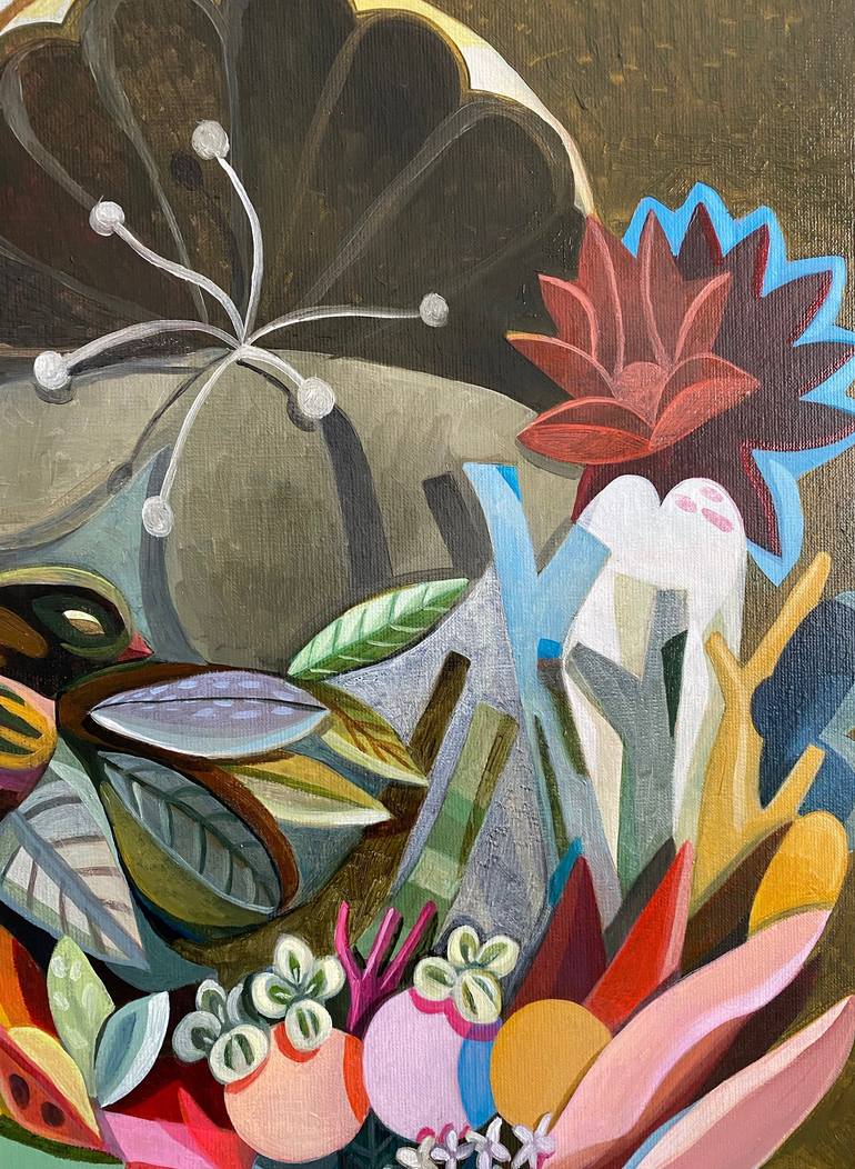 Original Floral Painting by Julie Hendriks