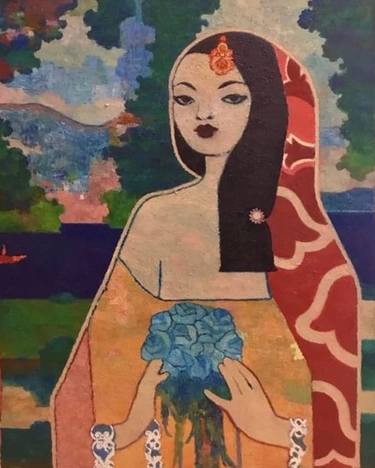 Original Figurative Women Painting by Giuliano Giuliani