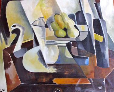 Original Cubism Cuisine Paintings by MJ torregrosa