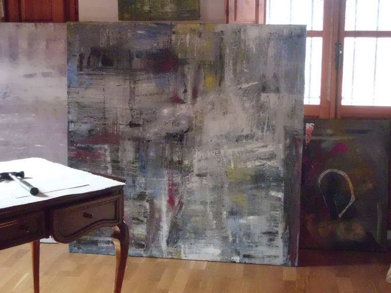 Original Abstract Expressionism Abstract Painting by MJ torregrosa