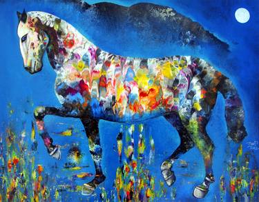 Print of Horse Paintings by Alberto Quintero