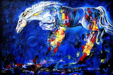 Print of Abstract Expressionism Horse Paintings by Alberto Quintero