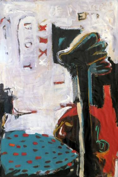 Original Abstract Expressionism Political Paintings by Víctor Visa