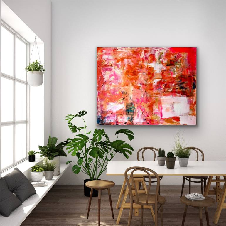 Original Abstract Expressionism Abstract Painting by Sarah Millerton