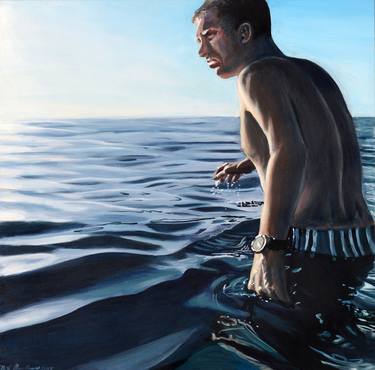 Print of Realism Water Paintings by Brigitte Yoshiko Pruchnow