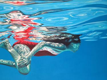 Print of Water Paintings by Brigitte Yoshiko Pruchnow