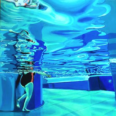 Print of Realism Water Paintings by Brigitte Yoshiko Pruchnow