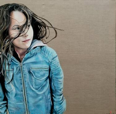 Print of Realism Portrait Paintings by Brigitte Yoshiko Pruchnow