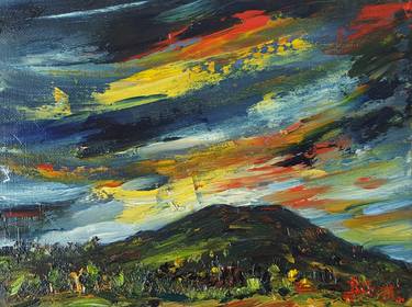 Print of Abstract Expressionism Landscape Paintings by niki purcell