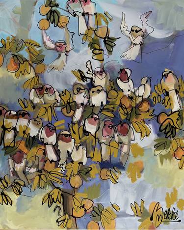 Original Impressionism Animal Paintings by Marieke Bekke