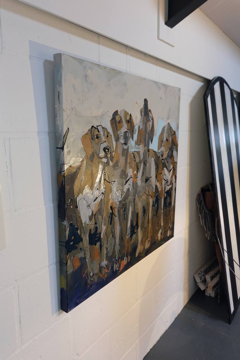 Original Abstract Expressionism Animal Painting by Marieke Bekke