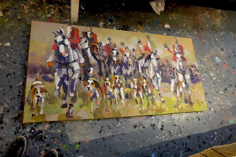 Original Horse Painting by Marieke Bekke