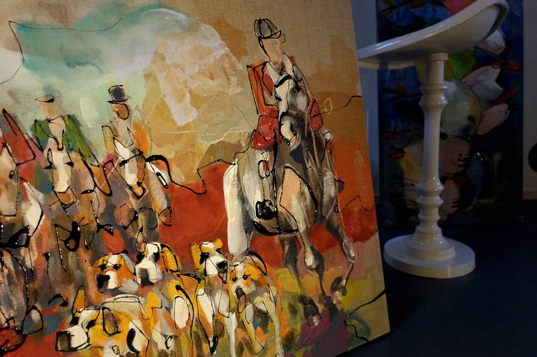 Original Fine Art Horse Painting by Marieke Bekke