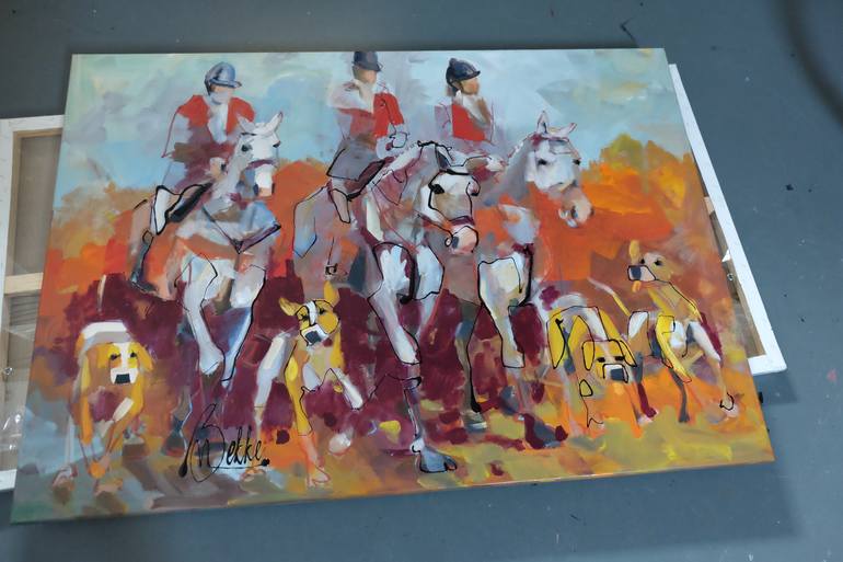 Original Figurative Animal Painting by Marieke Bekke