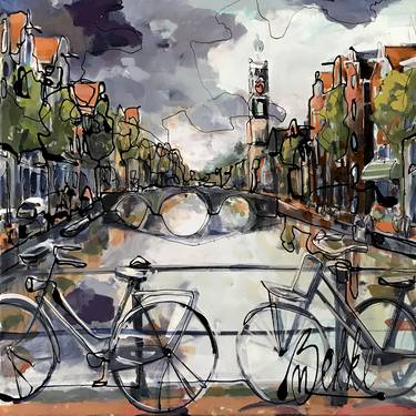 Print of Cities Paintings by Marieke Bekke