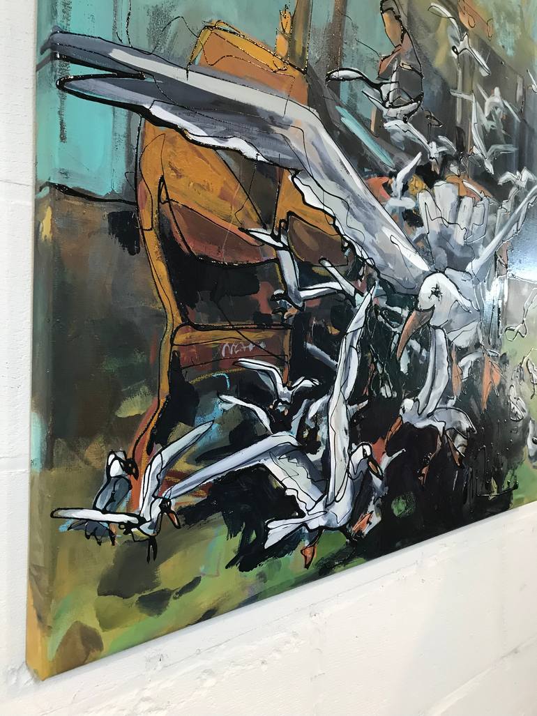Original Figurative Landscape Painting by Marieke Bekke