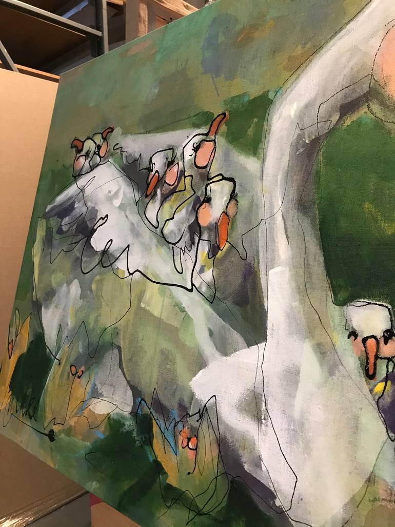 Original Impressionism Animal Painting by Marieke Bekke