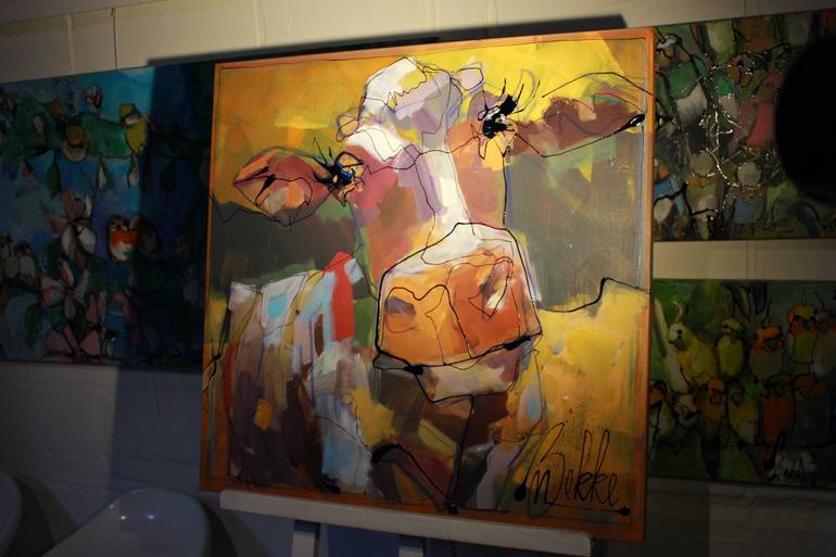 Original Impressionism Animal Painting by Marieke Bekke
