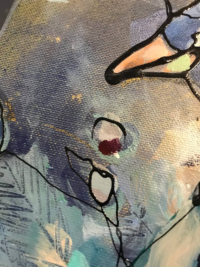 Original Expressionism Animal Painting by Marieke Bekke