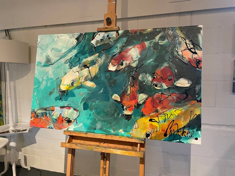 Original Figurative Animal Painting by Marieke Bekke