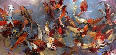 Print of Impressionism Fish Paintings by Marieke Bekke