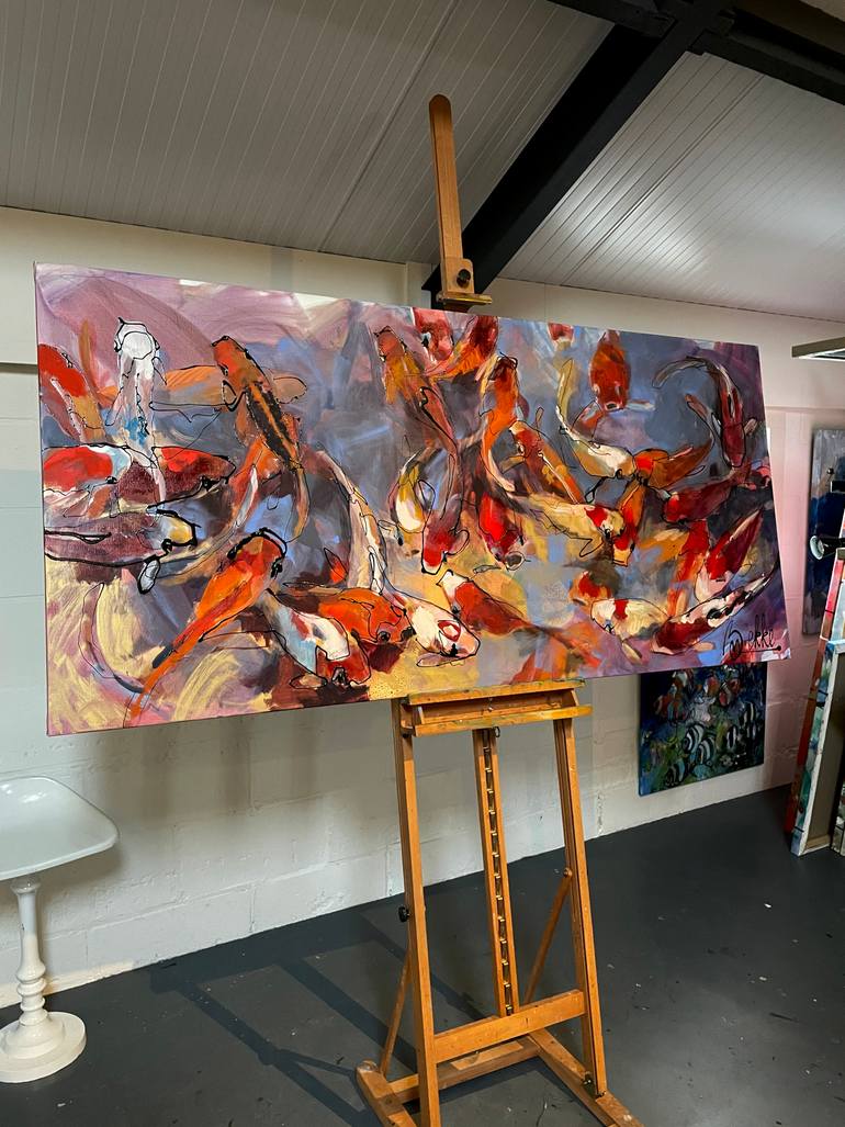 Original Abstract Animal Painting by Marieke Bekke