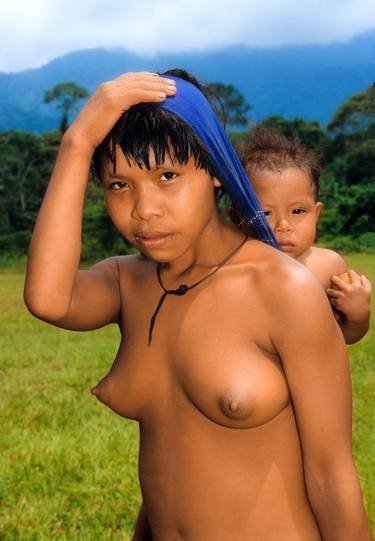 Yanomami Children of Eden: Mother and Son - Archival Pigment limited edition of 12 museum quality prints thumb