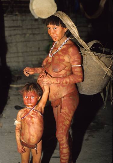 Yanomami Children of Eden: Pregnant Working Mother - Archival Pigment limited edition of 12 museum quality prints thumb
