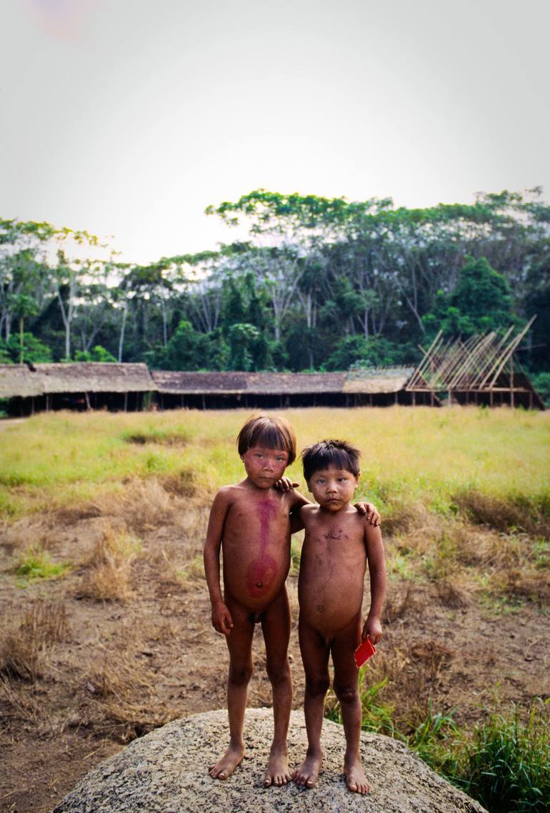 yanomami child Yanomami Children of Eden: Two Boys - Archival Pigment limited edition of  12 museum quality prints Photography by Antonio Mari | Saatchi Art Thailand