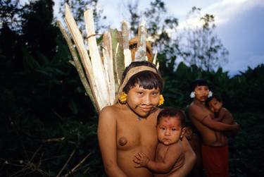 Yanomami Children of Eden: Working Mothers - Archival Pigment limited edition of 12 museum quality prints thumb