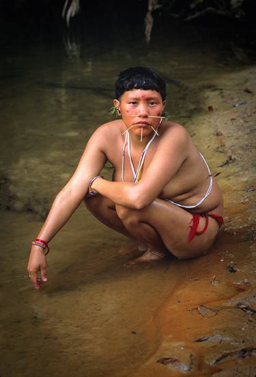 Yanomami Children of Eden: Young Woman from Ajarani-2 - Archival Pigment limited edition of 12 museum quality prints thumb