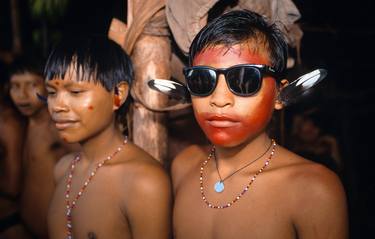 Yanomami Children of Eden: Ray-Ban Acculturation - Archival Pigment limited edition of 12 museum quality prints Photography by Antonio Mari thumb