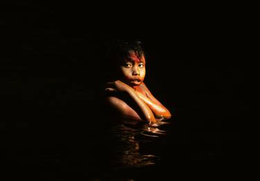 Yanomami Children of Eden: Boy in the River - Archival Pigment limited edition of 12 museum quality prints thumb
