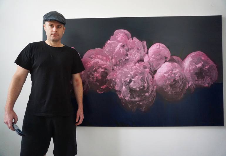 Original Figurative Floral Painting by Jesse Waugh