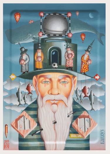 Print of Surrealism Fantasy Paintings by Dragan Jovanović