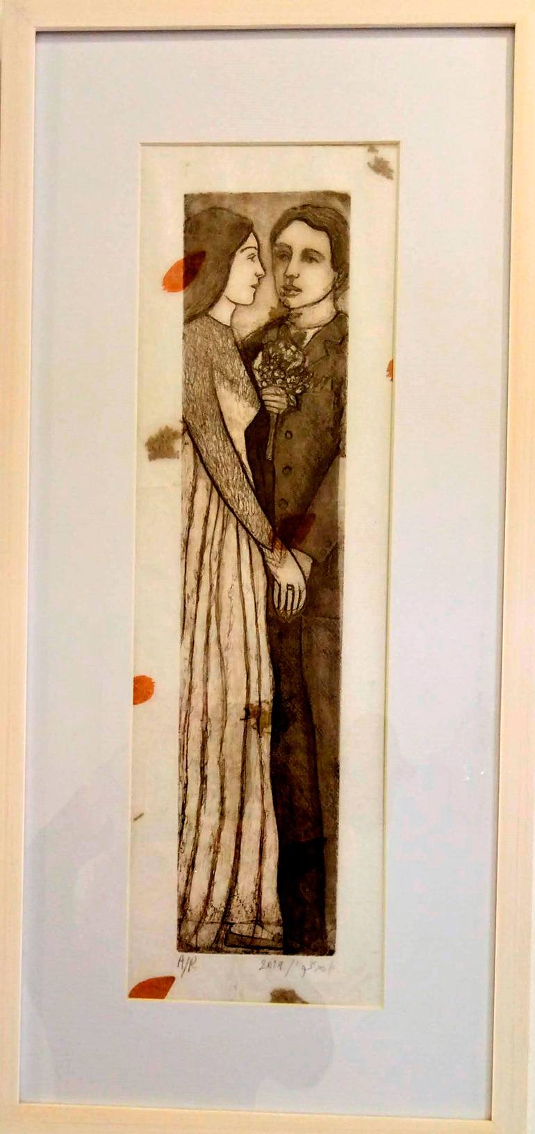 Original Figurative Love Printmaking by Aviva Sawicki