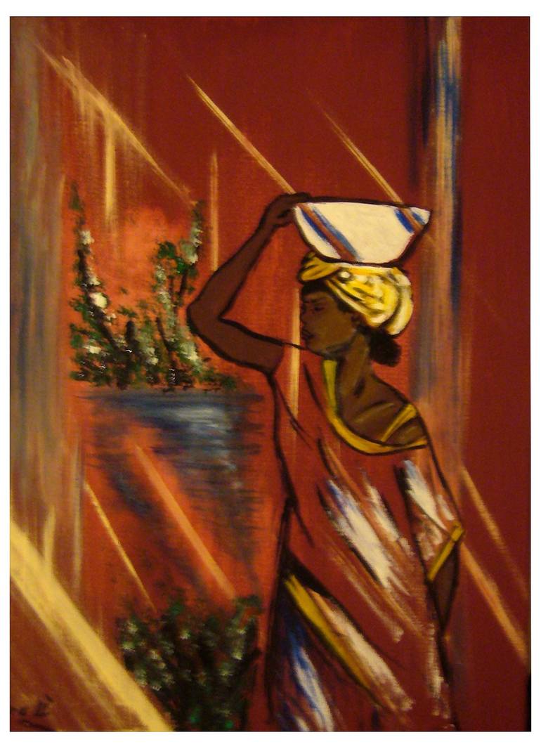 Water Is Life Painting by fanta fofana Saatchi Art