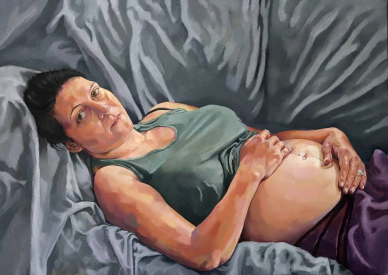 Pregnant Painting by Fiona Byrne | 