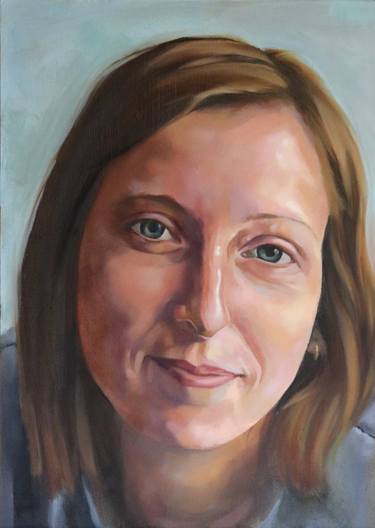 Original Fine Art Portrait Paintings by Fiona Byrne