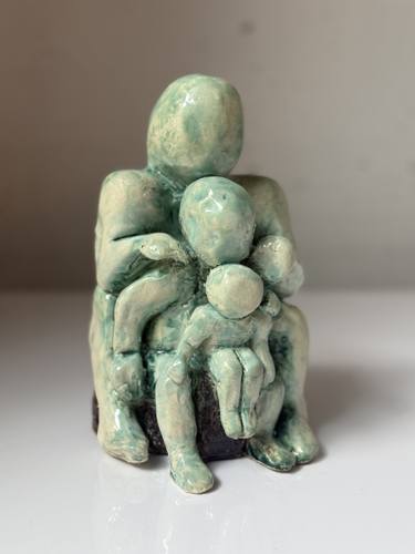 Original Abstract People Sculpture by Iván Karim