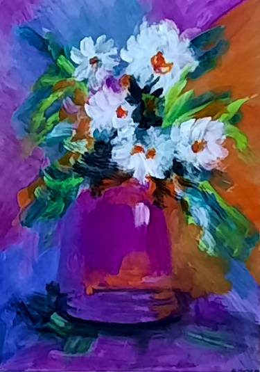 Original Expressionism Still Life Paintings by Nurhilal Harsa