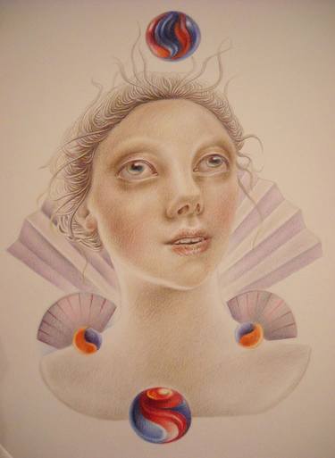 Original Fantasy Drawing by savina lombardo