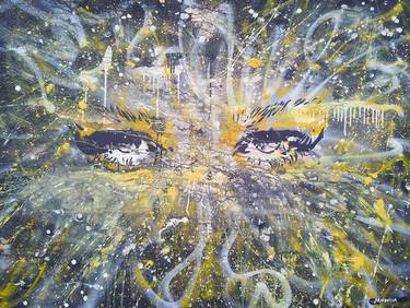 Original Abstract Expressionism People Paintings by Ekaterina Chernova