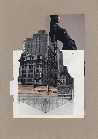 Original Figurative World Culture Collage by Linda Bernhard