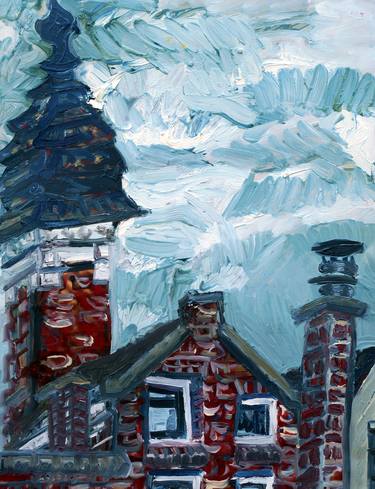 Print of Expressionism Architecture Paintings by Jody Richardson