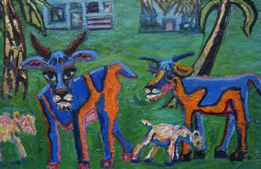 Original Expressionism Animal Paintings by Jody Richardson